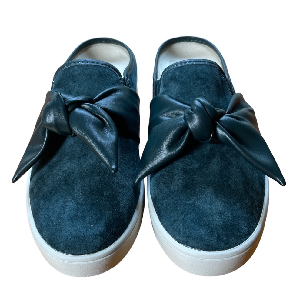 NWOT - Spenco Suede Bow Mules